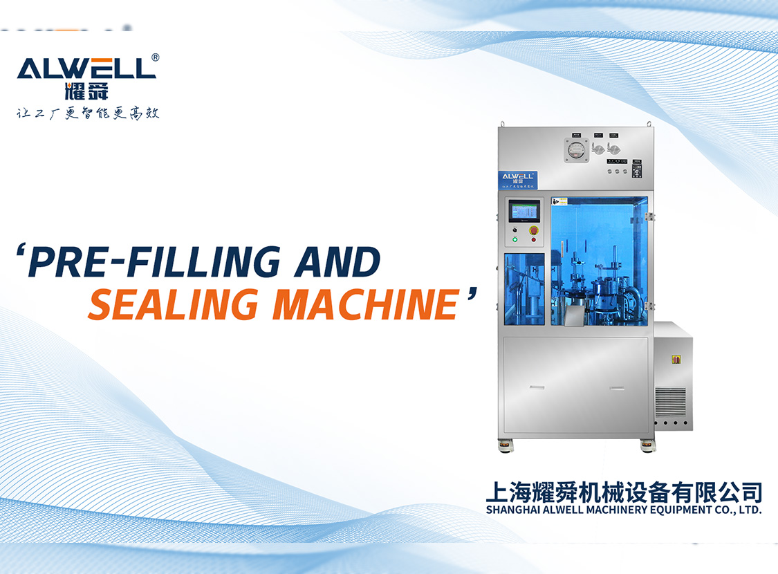 Pre-filling and sealing machine