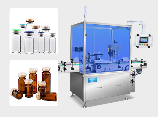 Vial filling and capping machine
